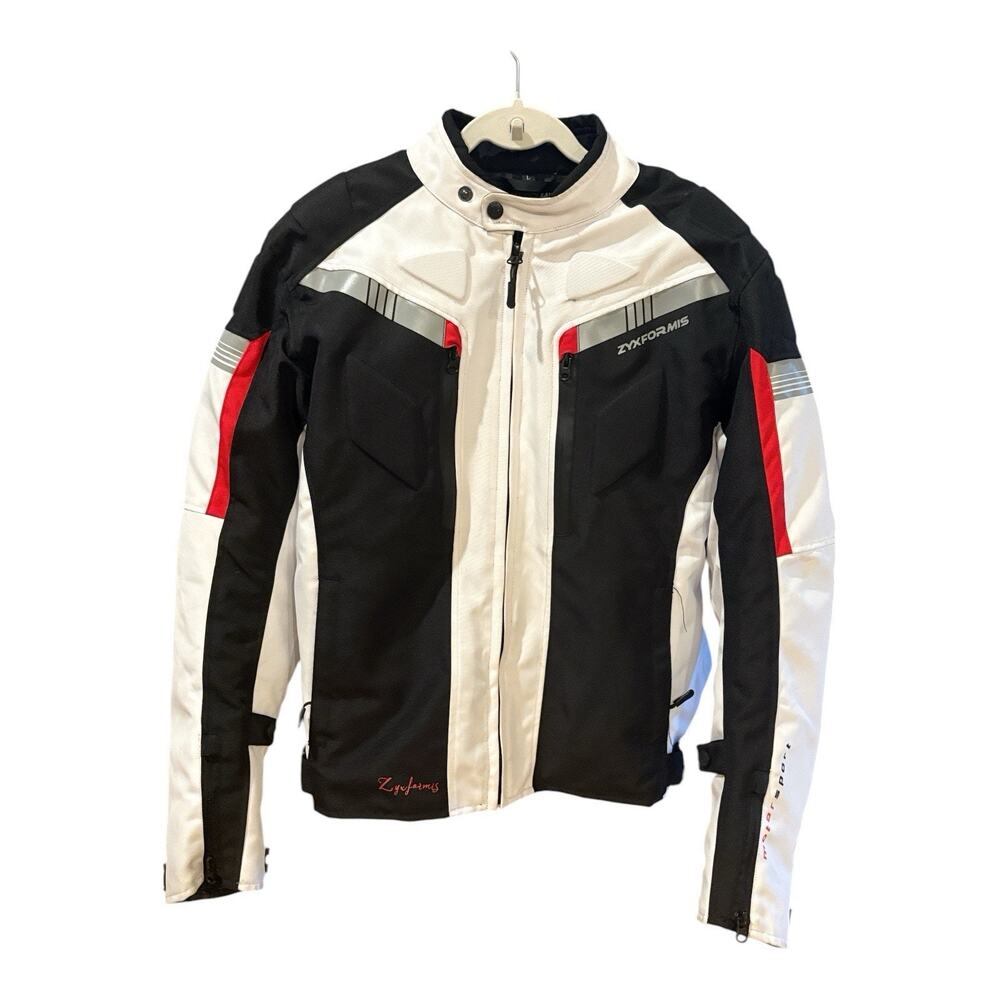 ZYXFORMIS MOTORCYCLE JACKET FOR MEN WITH REMOVABLE CE ARMOR ALL SEASON - LARGE